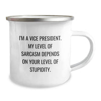 Load image into Gallery viewer, Gifts from Friends to Vice President - Funny Sarcasm Vice President Camping Mug for Valentine's - Unique Gifts for Vice President Men - Image 2