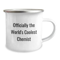 Load image into Gallery viewer, Funny Quote Gifts for Chemist Men from Family - Officially The World's Coolest Chemist Camping Mug, Unique Mother's Day Unique Gifts for Chemist Friends - Image 2