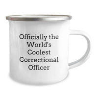 Load image into Gallery viewer, Correctional Officer Funny Mugs Gifts for Men, World's Coolest Correctional Officer Camping Mug, Birthday Unique Gifts from Friends to Family - Image 2