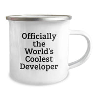 Load image into Gallery viewer, Developer Gifts from Friends for Dad - Officially The World's Coolest 'Developer' Camping Mug, Perfect for Mother's Day Unique Gifts - Image 2