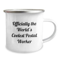 Load image into Gallery viewer, Funny Postal Worker Gifts for Men, World's Coolest Postal Worker Camping Mug for Birthday Unique Gifts from Family - Image 2