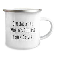 Load image into Gallery viewer, Funny Truck Driver Gifts from Mom, Coolest Job Ever Camping Mug, Perfect for Truckers on Mother's Day - Image 2