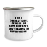 Load image into Gallery viewer, Funny Correctional Officer Gifts, Unique Camping Mug for Dad, Father's Day Unique Gifts from Family - Image 2