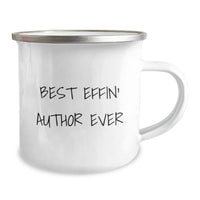 Load image into Gallery viewer, Funny Author Gifts for Men - Best Effin&#39; Author Ever Camping Mug, Unique Christmas Memorable Presents for Authors, Funny Mugs for Writers, Author Lover Gifts - Image 2
