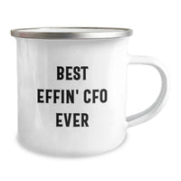 Load image into Gallery viewer, Funny CFO Gifts from Men, Unique Camping Mugs for CFO, Best Effin' Cfo Ever Coffee Mug, Mother's Day Unique Gifts for Women - Image 2
