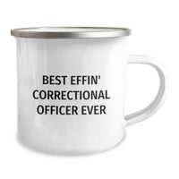Load image into Gallery viewer, Funny Correctional Officer Gifts for Men, Enamel Camping Mug for Correctional Officer Birthday Unique Gifts from Friends - Image 2