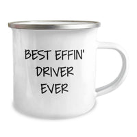 Load image into Gallery viewer, Funny Driver Gifts from Men Valentine's Unique Camping Mugs, Best Effin' Driver Ever Funny Driver Mug, Ideal Gift for Driver Friends on Valentine's - Image 2