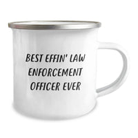 Load image into Gallery viewer, Funny Law Enforcement Officer Gifts from Men to Law Enforcement Officer Friends - Best Effin&#39; Camping Mug for Christmas Unique Gifts - Image 2
