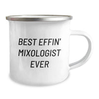 Load image into Gallery viewer, Funny Mixology Gifts for Women, Best Effin' Mixologist Ever Camping Mug, Ideal Gift for Mom on Mother's Day from Family - Image 2