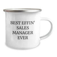 Load image into Gallery viewer, Funny Sales Manager Gifts from Men, Unique Camping Mug for Best Effin' Sales Manager Ever, Perfect Mother's Day Unique Gifts for Her - Image 2