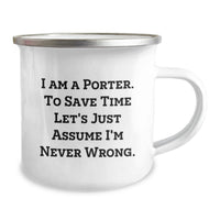 Load image into Gallery viewer, Funny Porter Camping Mug Gifts for Porter from Family - Mother's Day Unique Gifts - Image 2