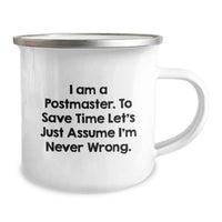 Load image into Gallery viewer, Funny Gifts from Men to Postmaster - Postmaster Camping Mug for Mother's Day Unique - Image 2