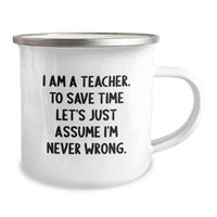 Load image into Gallery viewer, Funny Teacher Gifts from Men to Teacher Friends on Mother's Day Unique Camping Mugs for Teacher - Image 2