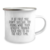 Load image into Gallery viewer, Funny Inspirational Gifts from Men Family to their Favorite Athletic Trainer on Mother's Day Unique Camping Mug - Image 2