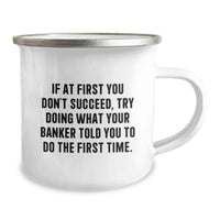 Load image into Gallery viewer, Funny Dad Banker Gifts from Men - Unique Father's Day Unique Gifts for Banker - Camping Mug - Image 2