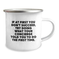Load image into Gallery viewer, Funny Concierge Gifts from Men for Men - Camping Mug with Inspirational Quote - Father's Day Unique Gifts - Image 2