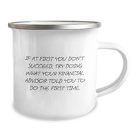 Load image into Gallery viewer, Funny Financial Advisor Gifts from Men - Inspirational Quote on Camping Mug for Mom - Unique Mother's Day Presents for Women - Image 2