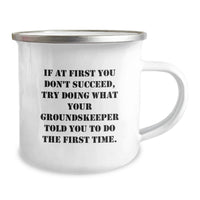 Load image into Gallery viewer, Funny groundskeeper Gifts from Men - Birthday Unique Gifts for groundskeepers - Funny Camping Mug - Image 2