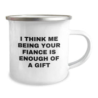 Load image into Gallery viewer, Funny Fiance Camping Mug Gifts from Men to Fiancee for Christmas Unique Gift Ideas - Image 2
