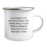 Load image into Gallery viewer, Funny Postal Worker Quote Gifts for Men, Camping Mug for Dad, Unique Father's Day Unique Gifts from Family - Image 2