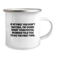Load image into Gallery viewer, Gifts from Family - Funny Quote Postal Worker Camping Mug, Unique Father's Day Unique Gifts for Postal Worker, Men, Friends - Image 2