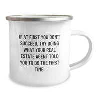 Load image into Gallery viewer, Funny Real Estate Agent Gifts for Men, Personalized Camping Mug with Inspirational Quote, Gifts from Dad to Son on Father's Day - Image 2