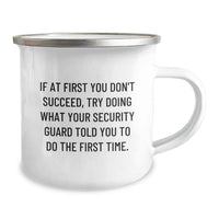 Load image into Gallery viewer, Security Guard Camping Mug Gifts from Friends for Men Funny Quote - Image 2