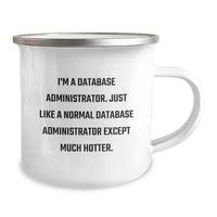 Load image into Gallery viewer, Funny Database Administrator Gifts, Enamel Camping Mug for Graduation, Gifts from Friends to Database Administrator, Database Administrator Humor, Unique Graduation Gifts for Men - Image 2
