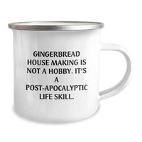 Load image into Gallery viewer, Gingerbread House Making Camping Mug - Funny Quote Gifts for Birthday Friends Family, Camping Mug for Men Women, Unique Birthday Unique Gifts, Gifts from Men Women Friends Family - Image 2