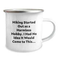 Load image into Gallery viewer, Hiking Gifts for Friends Funny Camping Mug Quote Birthday Surprise from Family - Image 2