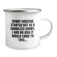 Load image into Gallery viewer, Funny Hobby Horsing Gifts for Men from Friends, Unique Christmas Unique Gifts for Hobby Horsing Enthusiasts, Camping Mug - Image 2
