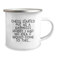 Load image into Gallery viewer, Birthday Gift Keepsake Camping Mug for Him – Chess Quote - Image 2