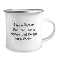 Load image into Gallery viewer, Funny Barber Dad Camping Mug for Graduation Unique Gifts from Men to Barber - Image 2