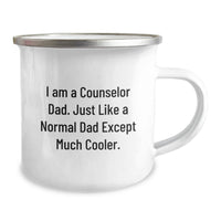 Load image into Gallery viewer, Funny Counselor Gifts for Graduation, Gifts from Dad, Camping Mug with I Am A Counselor Dad Quote - Image 2