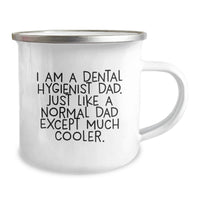Load image into Gallery viewer, Unique Birthday Unique Gifts for Dental Hygienist Dad, Camping Mug, Funny Quote - 'Just Like A Normal Dad Except Much Cooler.' - Image 2