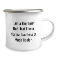 Load image into Gallery viewer, Funny Therapist Gifts from Friends for Therapist Dad - Camping Mug - Graduation Unique Gifts for Men - I Am A Therapist Dad Mugs - Image 2