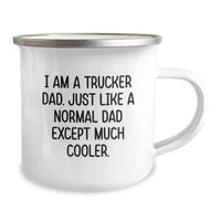 Load image into Gallery viewer, Funny Truck Driver Dad Graduation Gifts from Men to Trucker Husband Camping Mug - I Am A Trucker Dad - Unique Trucker Gifts for Him - Image 2
