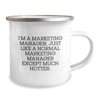 Load image into Gallery viewer, Marketing Manager Camping Mug Funny Birthday Unique Gifts from Friends, for Marketing Manager, Great Unique Unique Gifts - Image 2
