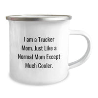 Load image into Gallery viewer, Trucker Mom Gifts, Funny Camping Mug for Trucker Dad, Graduation Unique Gifts from Friends to Family, I Am A Trucker Mom Mugs - Image 2
