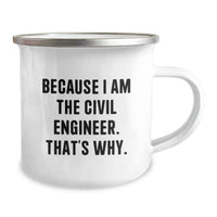 Load image into Gallery viewer, Civil Engineer Gift Ideas for Men Funny Quotes Camping Mug for Graduation Unique Gifts from Family Friends Coworkers - Image 2