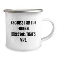 Load image into Gallery viewer, Funeral Director Keepsake Camping Mug Stainless Steel Birthday Gift - Image 2