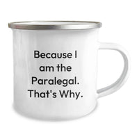 Load image into Gallery viewer, Funny Paralegal Gifts for Men from Friends, Paralegal Camping Mug, Inspirational Quote for Paralegal Graduation - Image 2