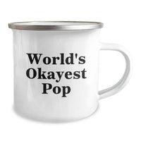 Load image into Gallery viewer, Funny World's Okayest Pop Camping Mug for Graduation Gifts from Friends to Pop Lovers - Image 2