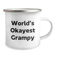 Load image into Gallery viewer, Grampy Keepsake Camping Mug for Him – Okayest Grampy Graduation Gift - Image 2