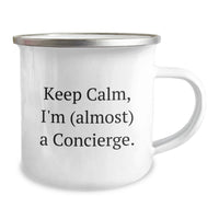 Load image into Gallery viewer, Concierge Camping Mug Keepsake Birthday Gift for Him with Quote - Image 2