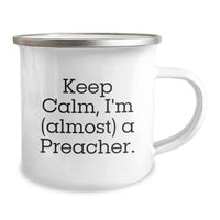 Load image into Gallery viewer, Preacher Camping Mug Keepsake Graduation Gift for Him with Enamel Finish - Image 2