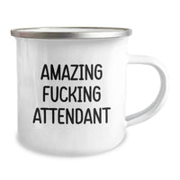 Load image into Gallery viewer, Attendant Camping Mug Keepsake for Him Graduation Gift Amazing Attendant - Image 2