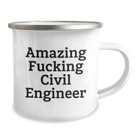 Load image into Gallery viewer, Funny Civil Engineer Gifts from Friends, Amazing Civil Engineer Camping Mug for Men, Graduation Unique Gifts - Image 2