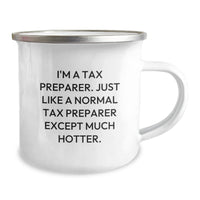 Load image into Gallery viewer, Humorous Tax Preparer Gifts for Men, Women, or Coworkers - Funny Camping Mug for Graduation - Image 2
