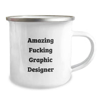 Load image into Gallery viewer, Graphic Designer Keepsake Premium Camping Mug Birthday Gift for Him - Image 2